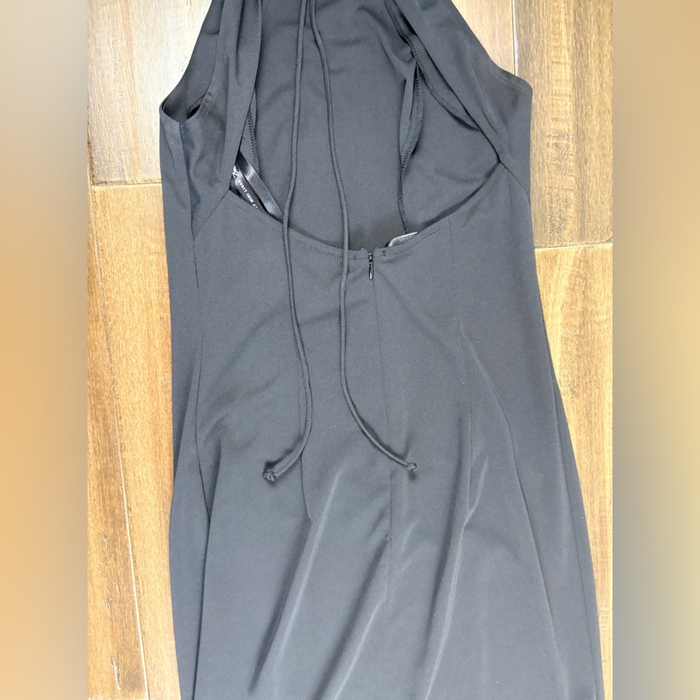 Zum Zum size 1 Juniors Black Floor Length Prom or Evening Dress LBD y2k Fitted - Picture 8 of 12